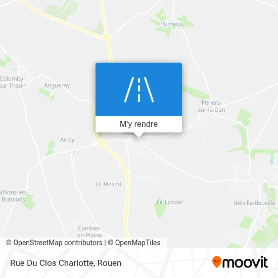Rue Du Clos Charlotte plan