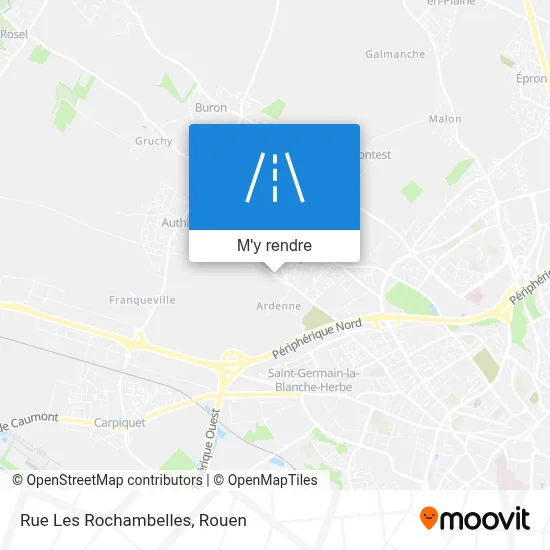 Rue Les Rochambelles plan