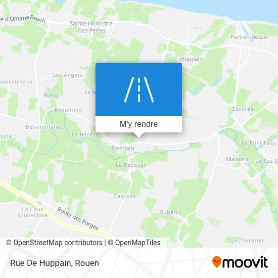Rue De Huppain plan