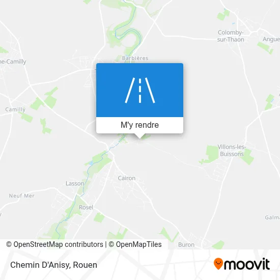 Chemin D'Anisy plan
