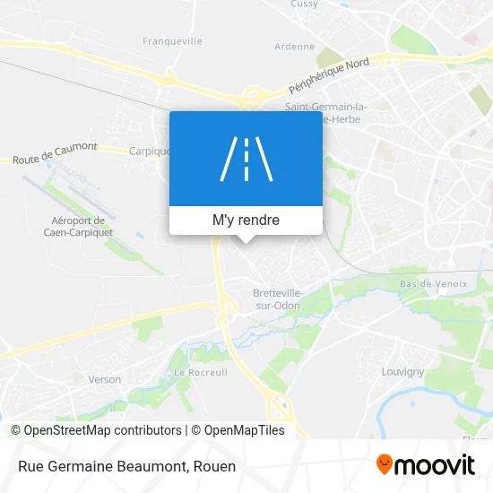 Rue Germaine Beaumont plan