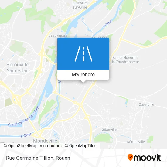 Rue Germaine Tillion plan