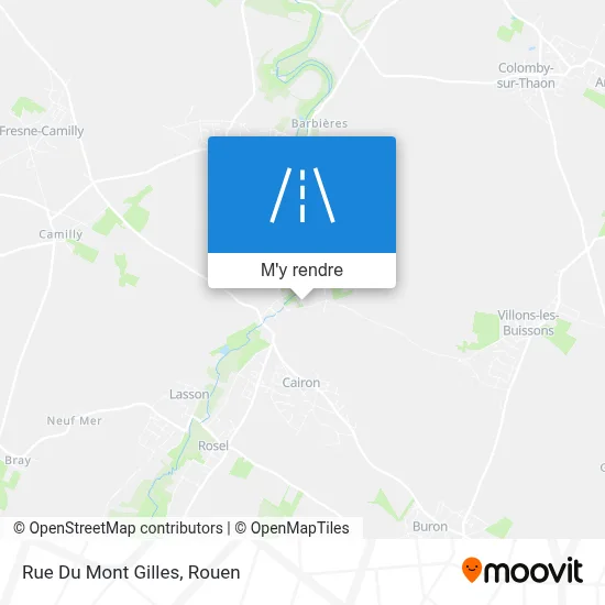 Rue Du Mont Gilles plan