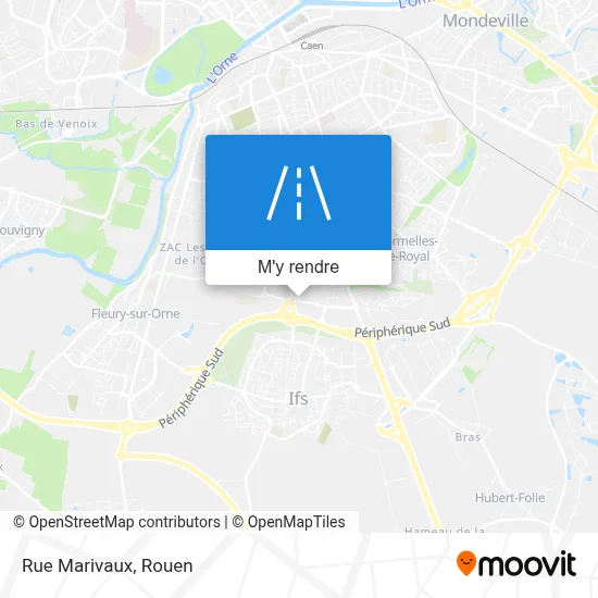 Rue Marivaux plan
