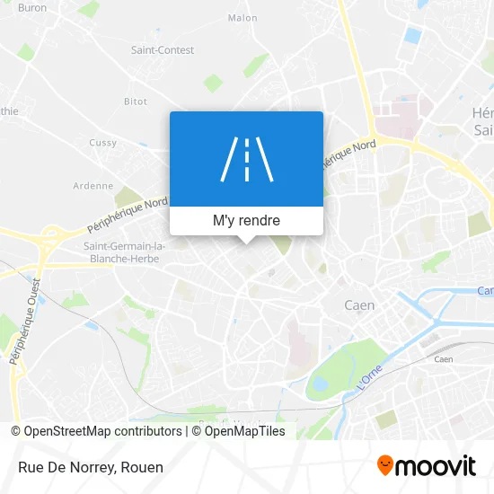 Rue De Norrey plan