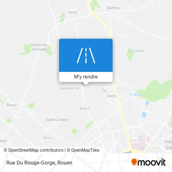 Rue Du Rouge-Gorge plan