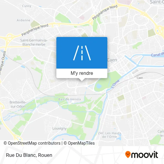Rue Du Blanc plan