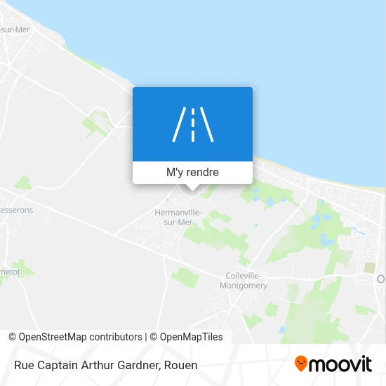 Rue Captain Arthur Gardner plan