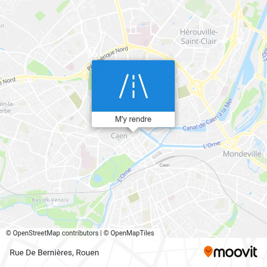 Rue De Bernières plan