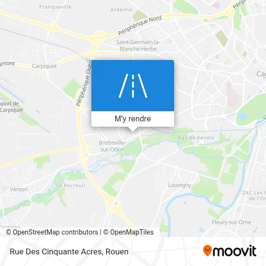 Rue Des Cinquante Acres plan