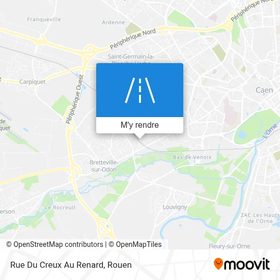 Rue Du Creux Au Renard plan