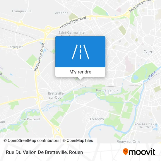 Rue Du Vallon De Bretteville plan