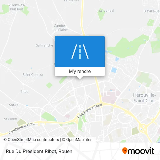 Rue Du Président Ribot plan