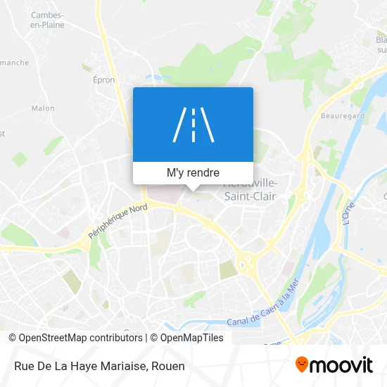 Rue De La Haye Mariaise plan