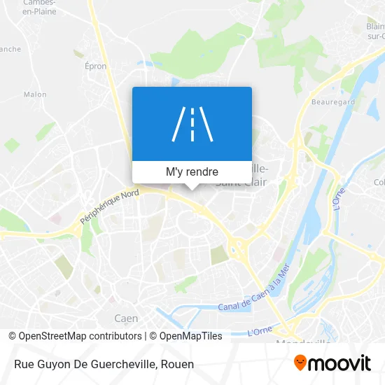Rue Guyon De Guercheville plan