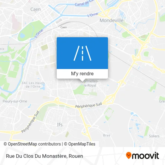 Rue Du Clos Du Monastère plan