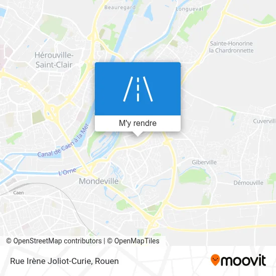Rue Irène Joliot-Curie plan