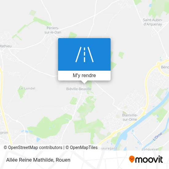 Allée Reine Mathilde plan