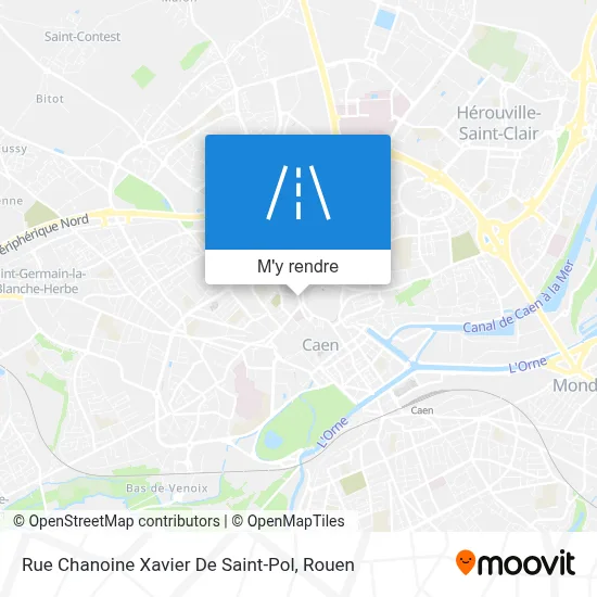 Rue Chanoine Xavier De Saint-Pol plan