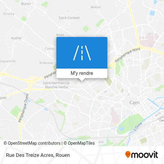 Rue Des Treize Acres plan