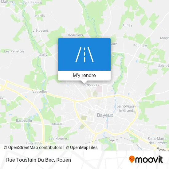 Rue Toustain Du Bec plan