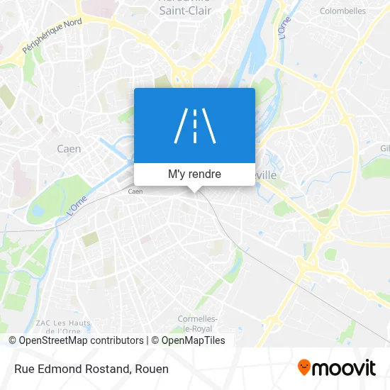 Rue Edmond Rostand plan