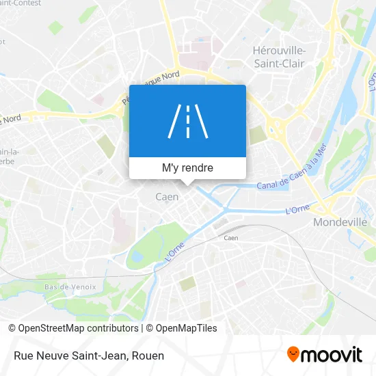 Rue Neuve Saint-Jean plan