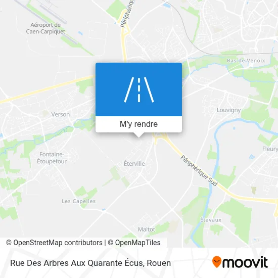 Rue Des Arbres Aux Quarante Écus plan