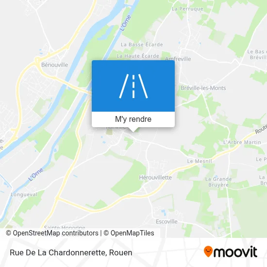 Rue De La Chardonnerette plan