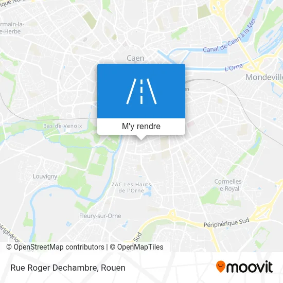 Rue Roger Dechambre plan