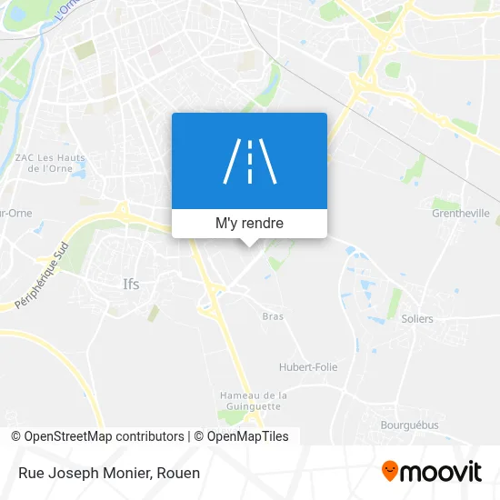 Rue Joseph Monier plan