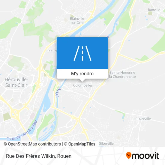 Rue Des Frères Wilkin plan