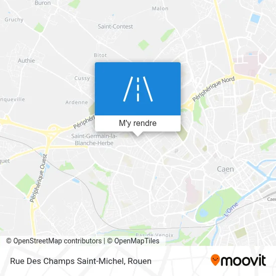 Rue Des Champs Saint-Michel plan
