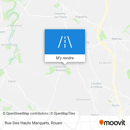 Rue Des Hauts Marquets plan