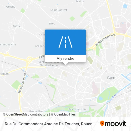 Rue Du Commandant Antoine De Touchet plan
