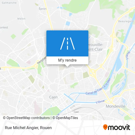 Rue Michel Angier plan
