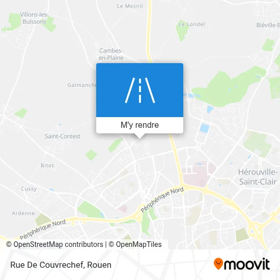 Rue De Couvrechef plan