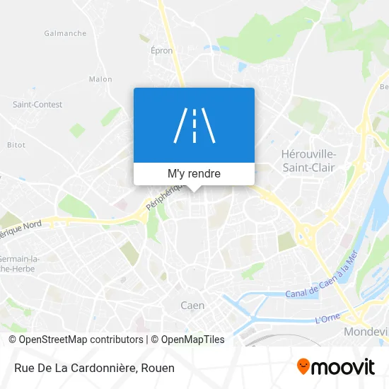 Rue De La Cardonnière plan