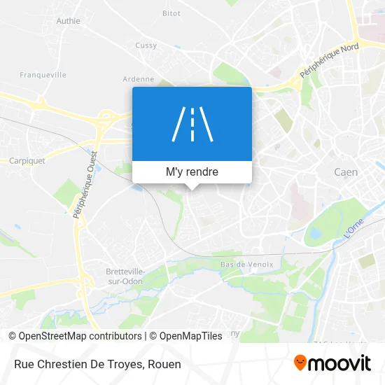 Rue Chrestien De Troyes plan
