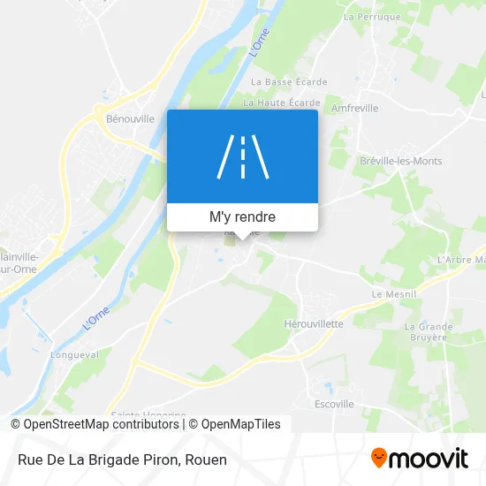 Rue De La Brigade Piron plan