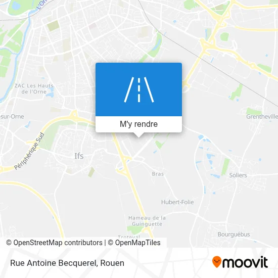 Rue Antoine Becquerel plan
