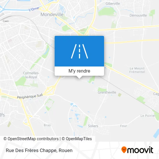 Rue Des Frères Chappe plan