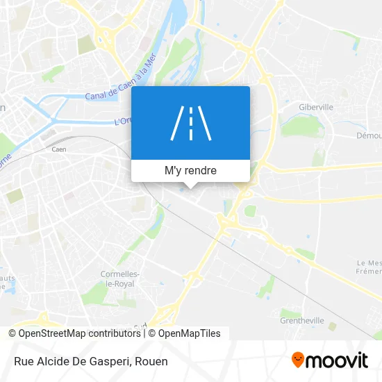 Rue Alcide De Gasperi plan