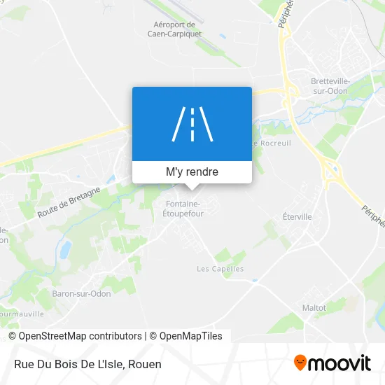 Rue Du Bois De L'Isle plan