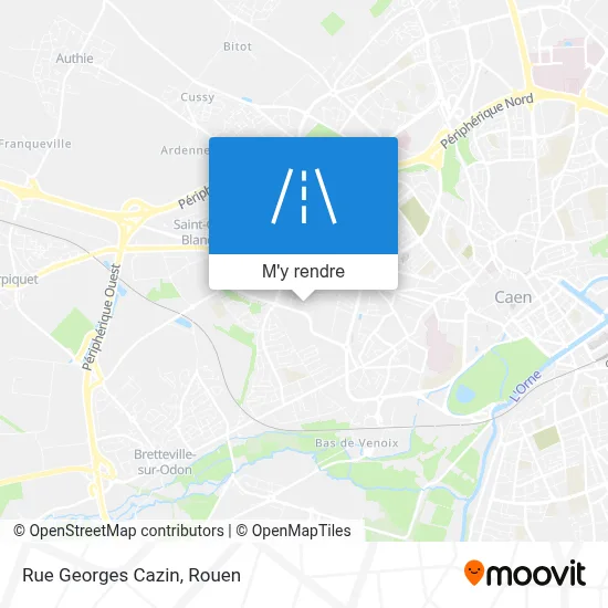 Rue Georges Cazin plan