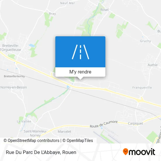 Rue Du Parc De L'Abbaye plan