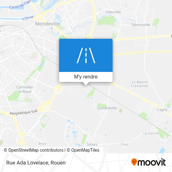 Rue Ada Lovelace plan