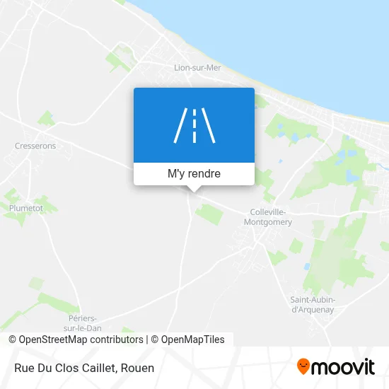 Rue Du Clos Caillet plan