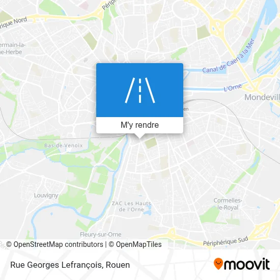 Rue Georges Lefrançois plan