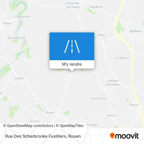 Rue Des Scherbrooke Fusilliers plan